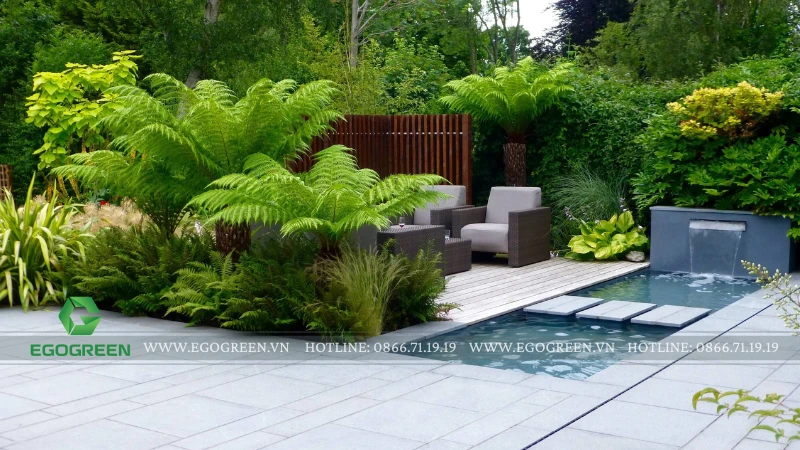 Thiết kế cảnh quan phong cách Tropical: Đặc điểm, chi phí và ứng dụng